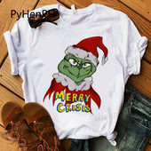 T恤情侣装 Grinch 热播电影圣诞怪杰绿毛怪格林奇印花短袖 shirt