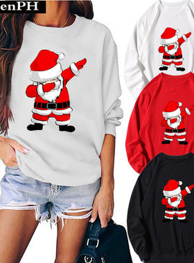 Happy Christmas Sweatershirt 2024圣诞节圣诞卫衣男女套头衫