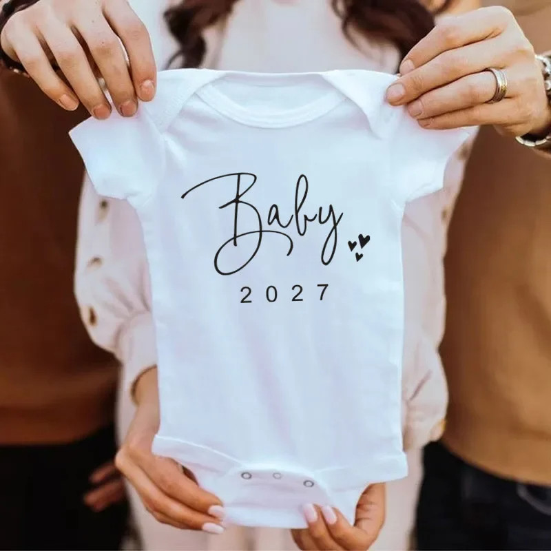 Baby 2027 Bodysuit 新款2027新年新生儿宝宝哈衣爬服婴儿连体衣