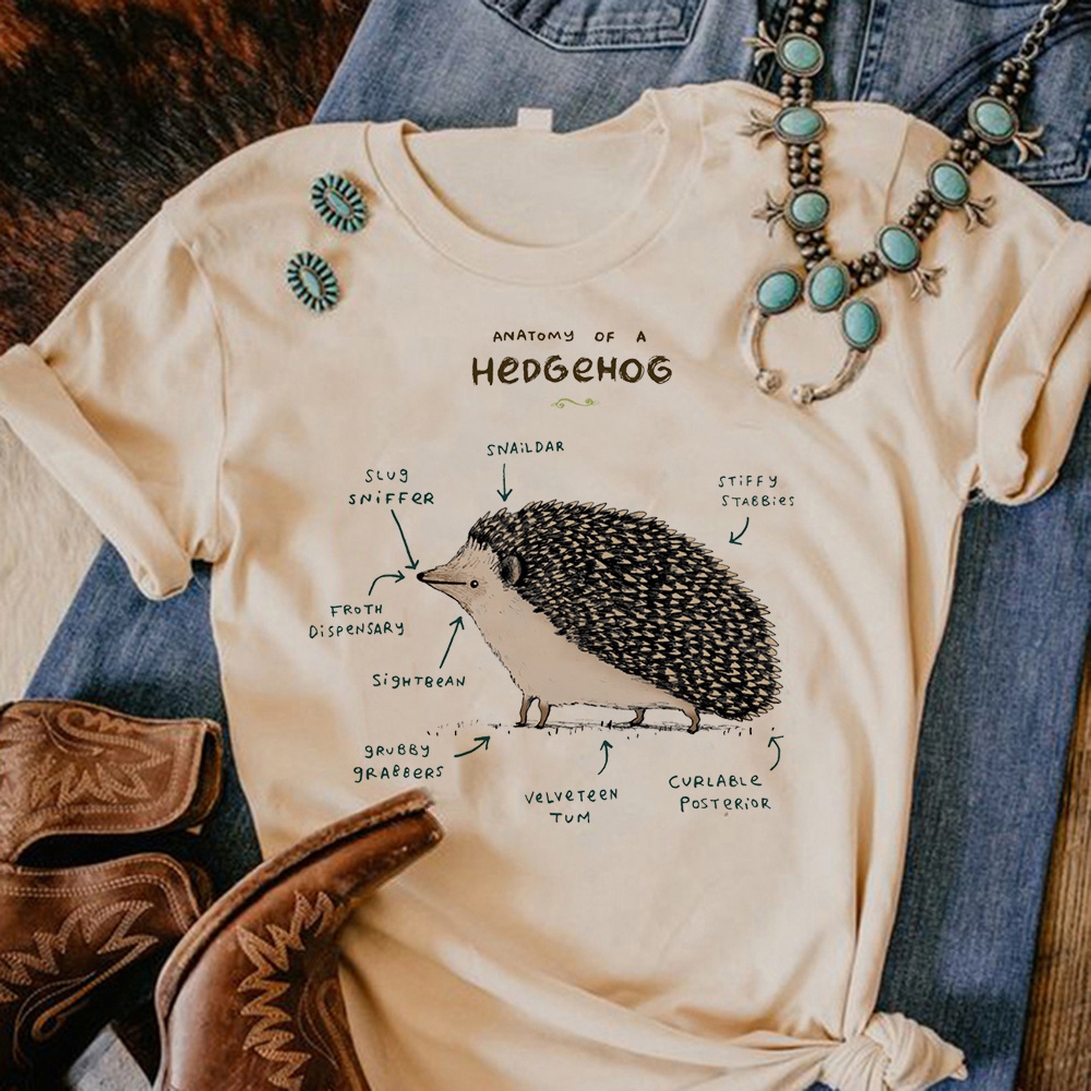 体恤衫2023年潮流时尚Hedgehog top 个性T桖男女短袖新款短袖t恤