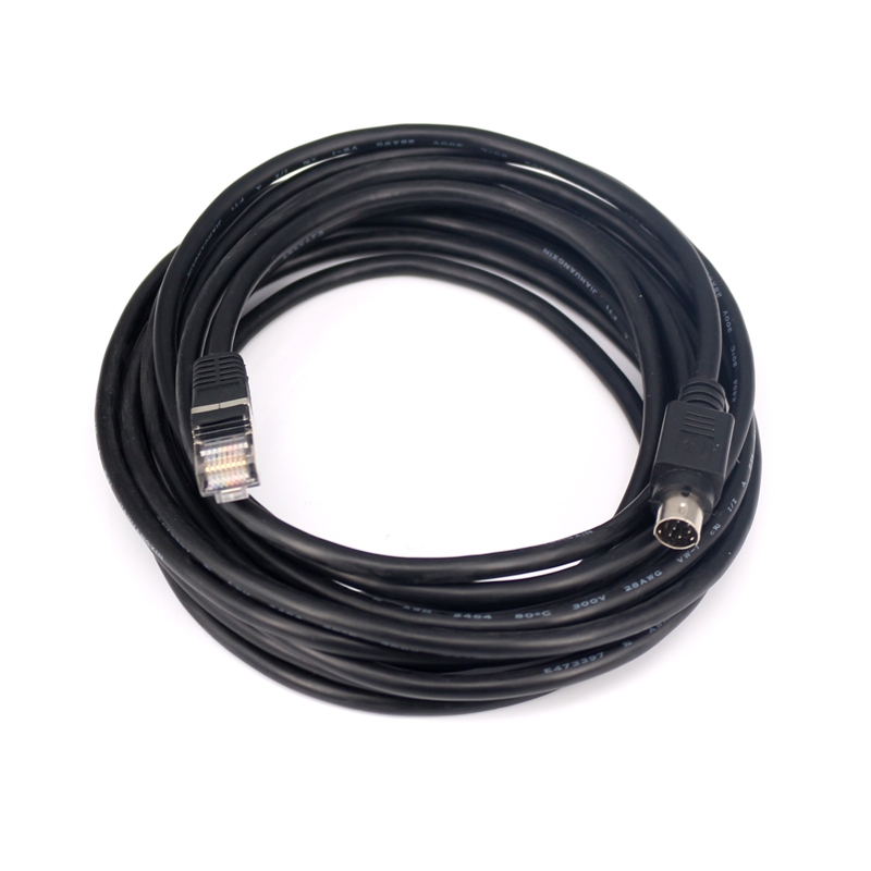 RJ45转VISCA 圆口DIN8针 华为TE30 40 50 60视频终端摄像头控制线