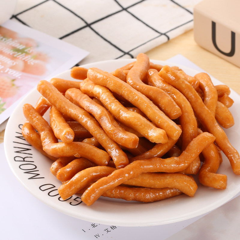麦特尔炒糖条脆条江米条老式雪花条大京果糯米条传统手工果子零食