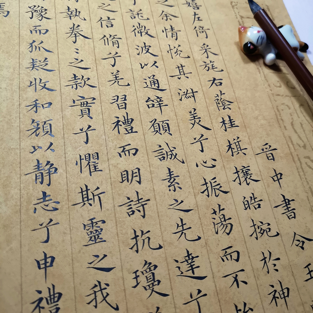 【長樂軒】熙熙书画李娴老师同款小楷练习作品纸蜡染宣纸行距2CM-封面