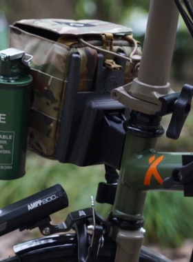 小布车头包Helinox 战术包专用猪鼻连接件适配Brompton 鸟车大行