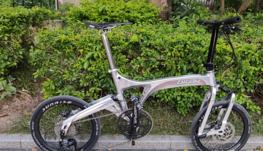 鸟车birdy34.9钛合金鸟头座管座杆兼容碳轨