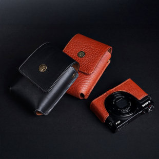 ii保护套G9X2二代相机包皮套配件收纳 mark 手工原创 真皮佳能G9X