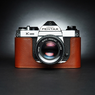手工牛皮宾得K1000保护套SV S3 S2皮套ESII真皮相机包壳 胶片配件