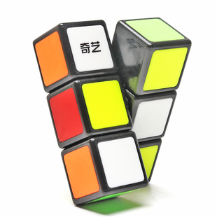 奇艺123魔方一阶1层三阶专业灵活异形实色贴片儿童初学用益智玩具