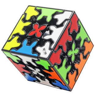 奇艺齿轮魔方三阶异形3阶专业比赛用 儿童益智玩具 九齿连动灵活