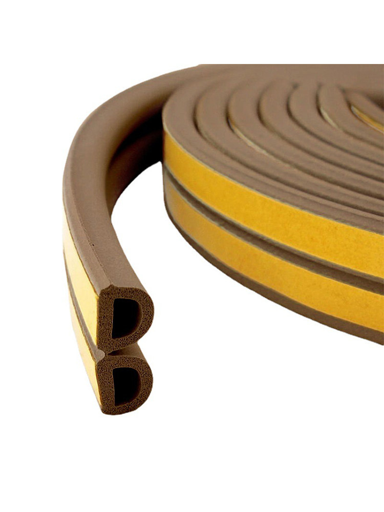 橡胶自粘三元乙丙条防撞配电箱门窗d窗户密封条隔音型防风胶条