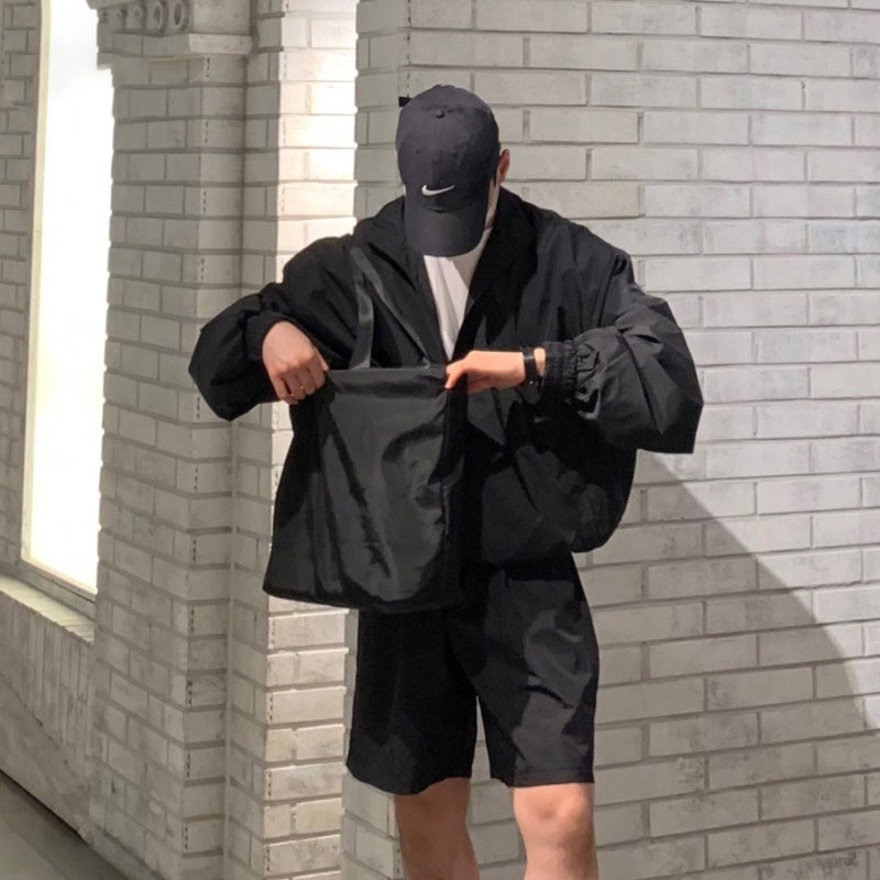 特惠韩版机能防晒衣男宽松立领拉链外套黑色潮流百搭轻便夹克