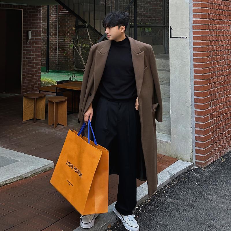 美拉德大衣中长款碧舍过膝秋冬季