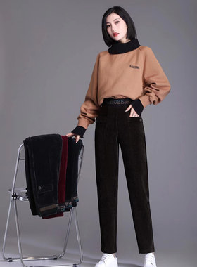 卡里卡女裤秋冬休闲裤加厚大码