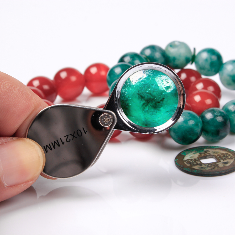 10倍鉴定珠宝小叶紫檀钻石放大镜