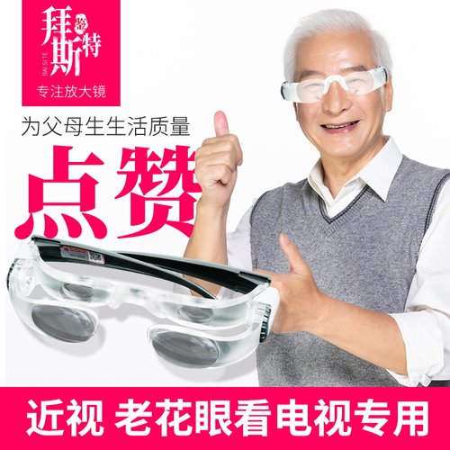 拜斯特眼镜式放大镜高清便携