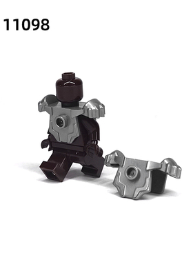 维乐斯小颗粒拼装11098胸甲护肩人仔盔甲积木儿童玩具零件MOC兵器