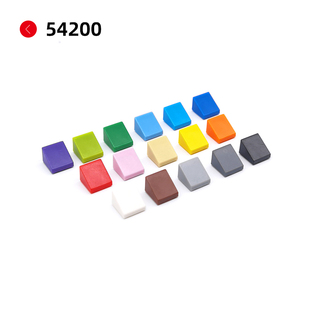 维乐斯拼插小颗粒积木1x1斜面砖斜坡1孔半斜54200零件DIY零配件