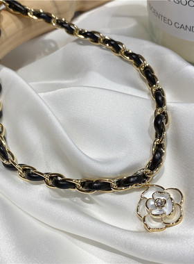 韩国东大门香风山茶花ins金属