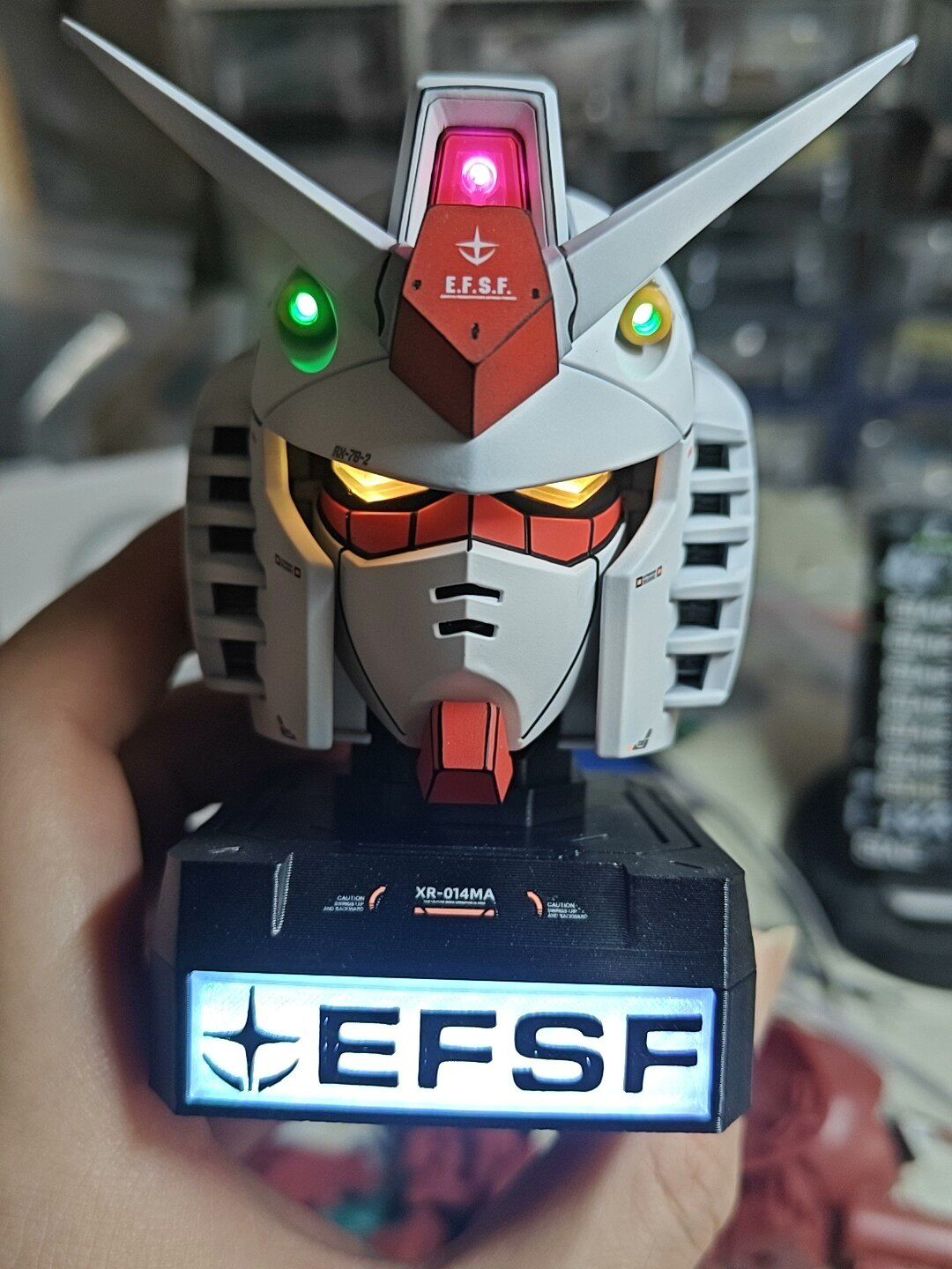 高达头加灯成品扭蛋元祖头机动战士EXCEED MODEL语音方案车载保修