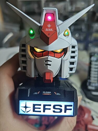 高达头加灯成品扭蛋元祖头机动战士EXCEED MODEL语音方案车载保修