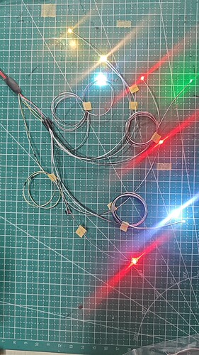 飞机灯组材料非成品DIY加灯焊接不含高达奥特曼假面船航静态模型