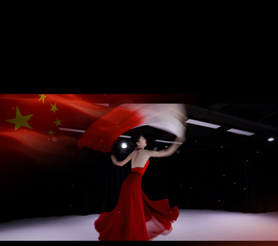 叠舞倾城 舞月原版16米900度酒红锦丝皱纱双层大摆半身裙古典舞