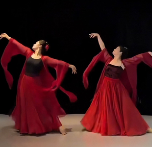 原创设计大摆舞裙1080度古风仙女飘纱半身裙