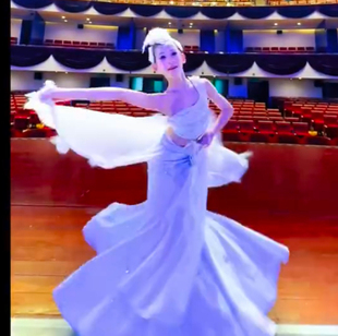 蝶舞花间演出服儿童汉服飘逸古典舞舞蹈服蝴蝶道具中国风表演服装