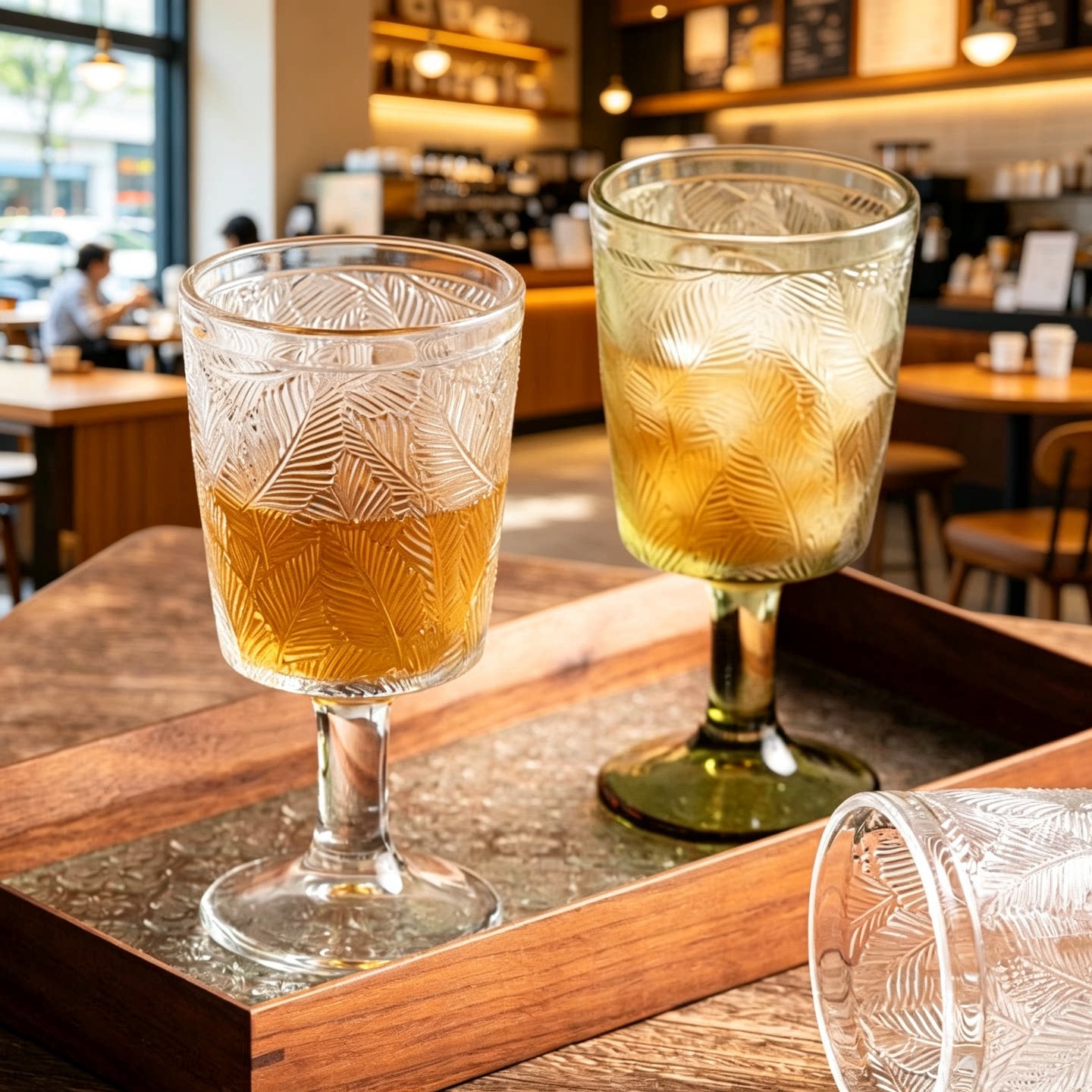 复古浮雕高脚杯红酒杯家用