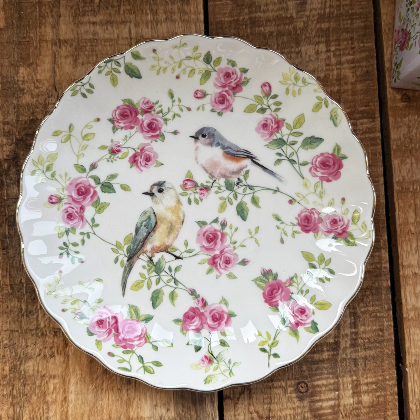 美式乡村骨瓷餐盘欧式盘餐盘菜盘西餐盘点心盘蛋糕碟小资情调