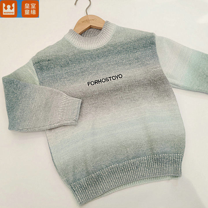 皇室童缘5430230006冬季字母刺绣渐变男童毛衣120-130码,童装/婴儿装/亲子装,毛衣/针织衫,淘宝优惠券,粉丝福利购,淘宝优惠卷