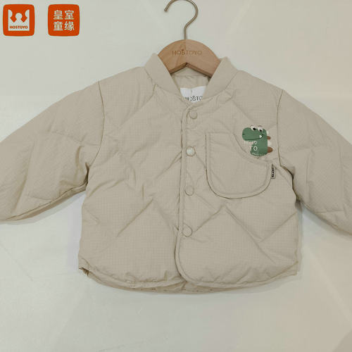 皇室童缘男童冬季卡通轻羽绒服