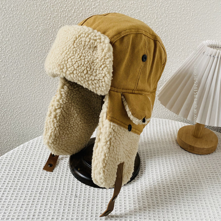 飞行员雷锋帽女冬款防风骑电动车棉摩托车帽男士护耳加入保暖帽