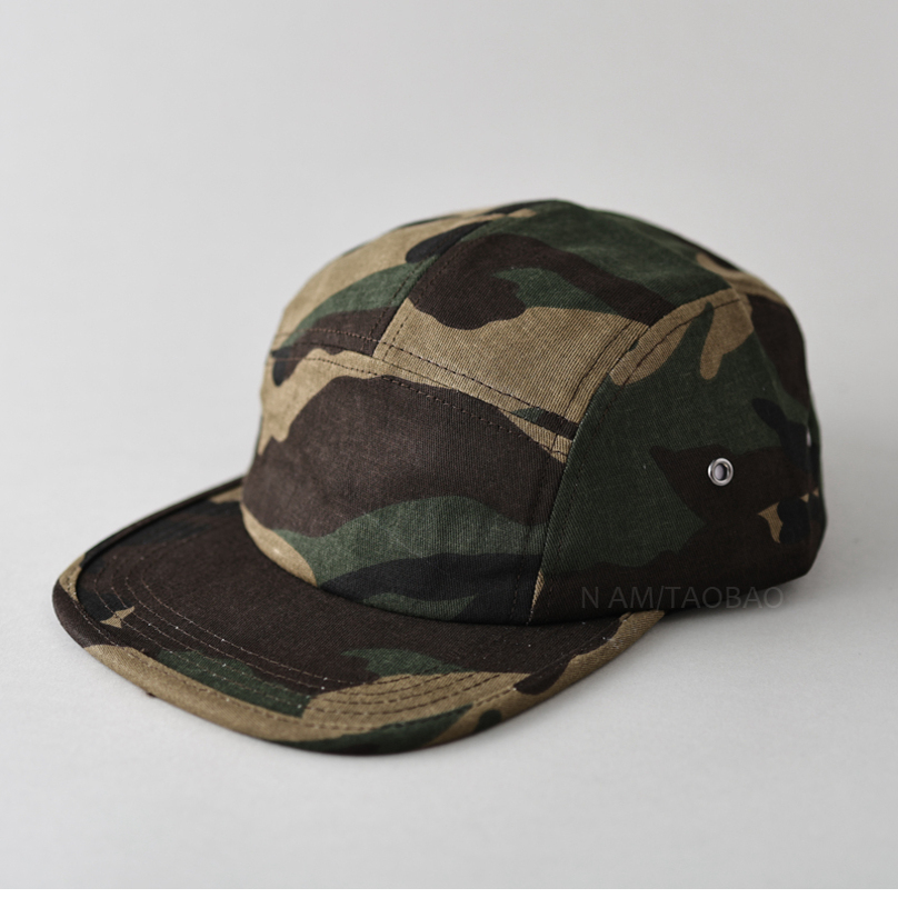 新款户外迷彩平檐帽男女款