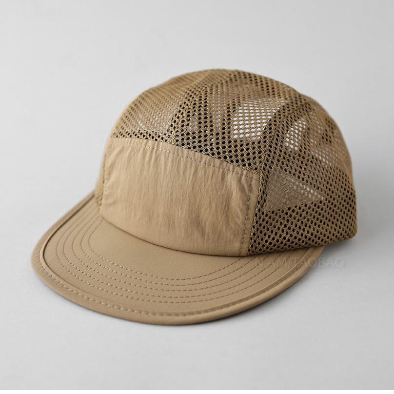春夏薄款平檐半网眼透气棒球帽男女款简约百搭户外防晒速干鸭舌帽