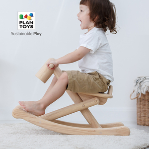 进口plantoys可折叠岁礼物摇摇马