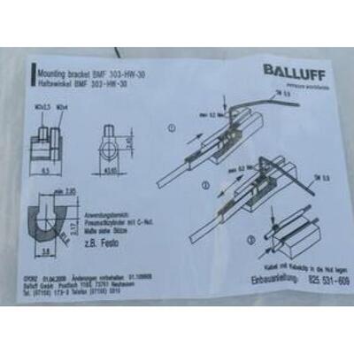 议价BALLUFF巴鲁夫传器支承角钢 BMF 303-HW-30BAM00L0接近开关