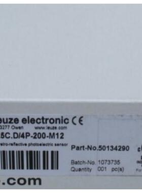 议价劳易测Leuze传器 PRK25C.D/4P-200-M12 50134290镜反射开关