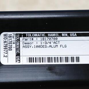 议价A025TOLOMATIC 18170700 100DEG ALUM FLG 旋转执行器机