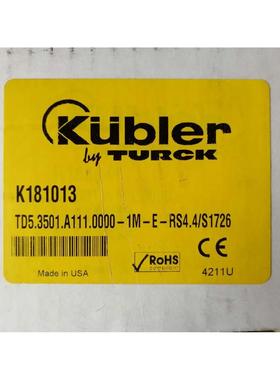 议价TURCK编码器TD5.3501.A111.0000-1M-E-RS4.4/S1726 K181013
