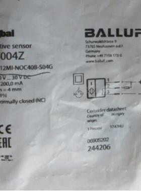 议价BALLUFF巴鲁夫传器BES004Z BES M12MI-NOC40B-S04G接近开关