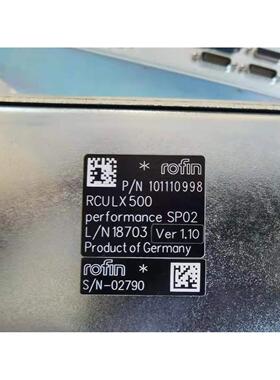 议价rofin罗芬控制器RCULX500101110998 RCU-LX-500-perform-sp02