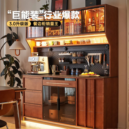 中古樱桃木实木餐边柜储物高柜