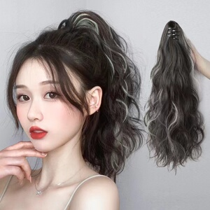 高马尾抓夹短高梨花马尾