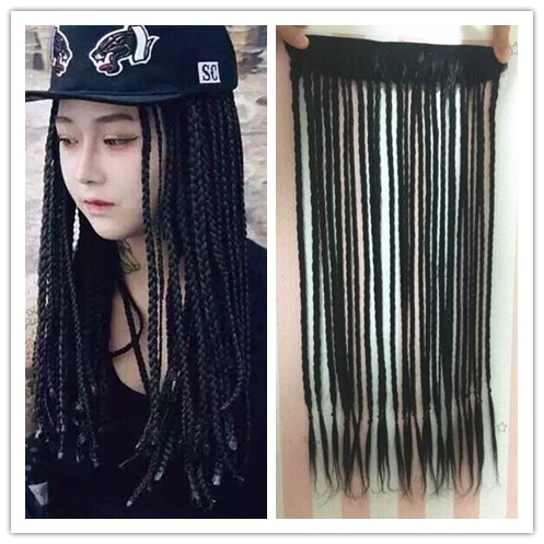高温丝欧美范小辫子五夹接发