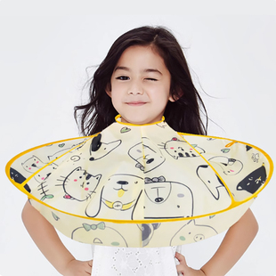 儿童理发围布宝宝剪发神器不粘发专用罩衣学生披肩围兜斗篷剃头发