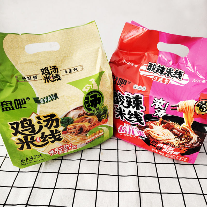 酸辣鸡汤米线4连包装3个味道