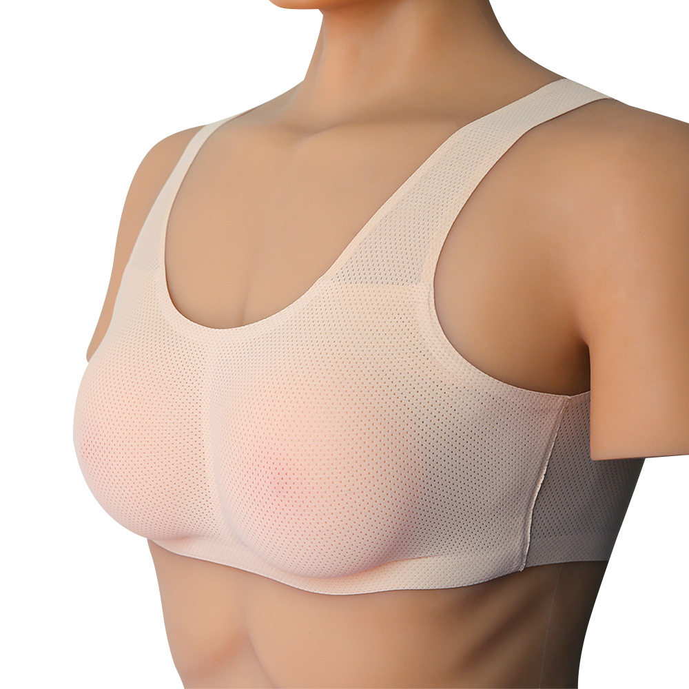 A-F罩杯圆形假乳房配内衣套装  内衣文胸适合400g-2000g硅胶义乳