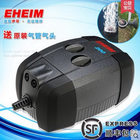 德国伊罕氧气泵 超静音 鱼缸水族箱增氧 3701 3702 3704 送止逆阀