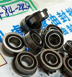 MF84RS MF84 4*8*3 黑色胶盖带法兰高速轴承内径4外径8高度3毫米